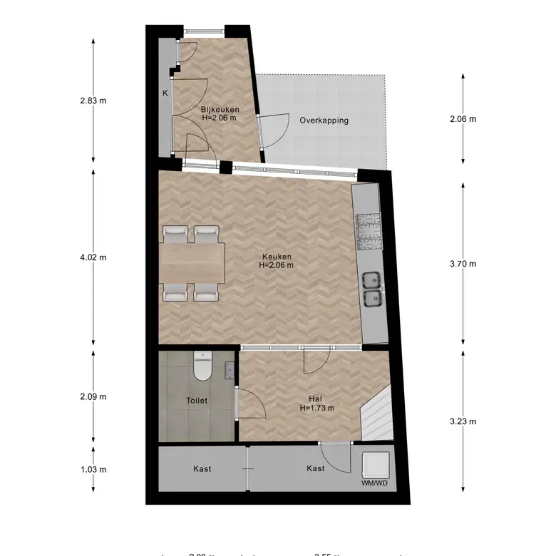 Plattegrond 3 van Zuiderspui 4
