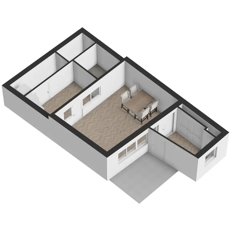 Plattegrond 4 van Zuiderspui 4