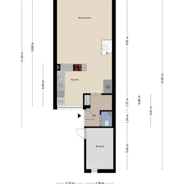 Plattegrond 1 van Leeuwerik 14