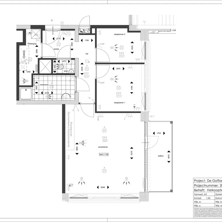 Plattegrond 1 van Bouwnummer 1.26