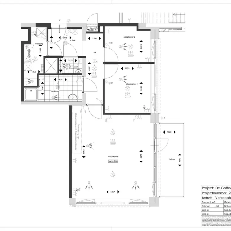 Plattegrond 1 van Bouwnummer 2.38