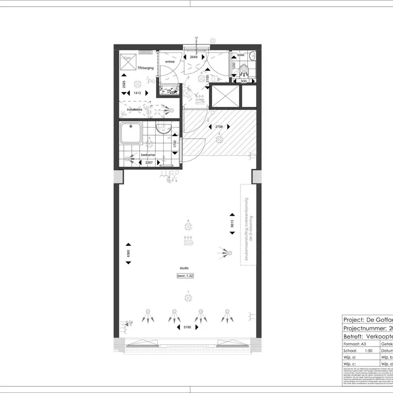 Plattegrond 1 van Bouwnummer 1.22