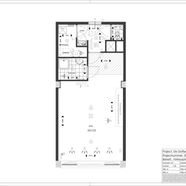 Plattegrond 1 van Bouwnummer 1.23