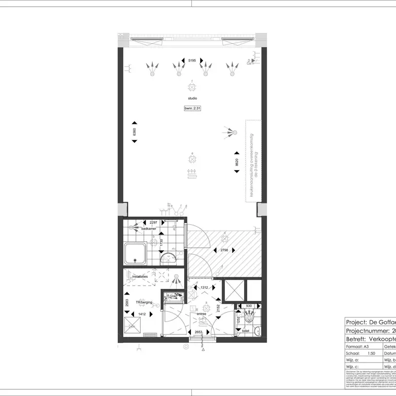 Plattegrond 1 van Bouwnummer 2.31