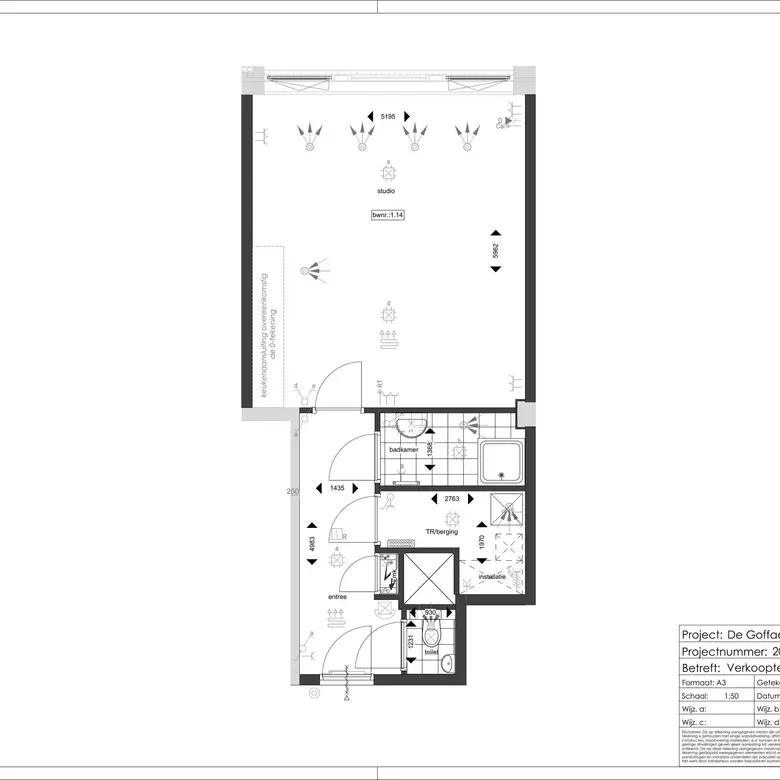 Plattegrond 1 van Bouwnummer 1.14