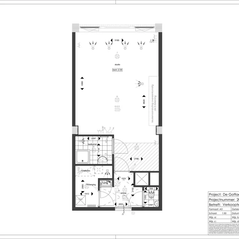 Plattegrond 1 van Bouwnummer 2.30