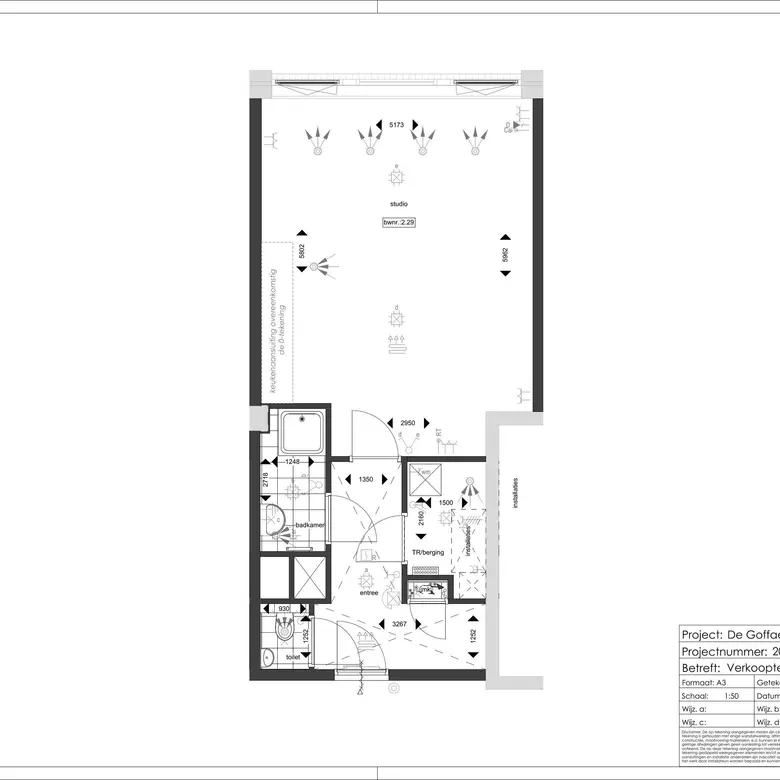 Plattegrond 1 van Bouwnummer 2.29