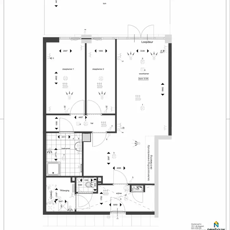 Plattegrond 1 van Bouwnummer 0.04