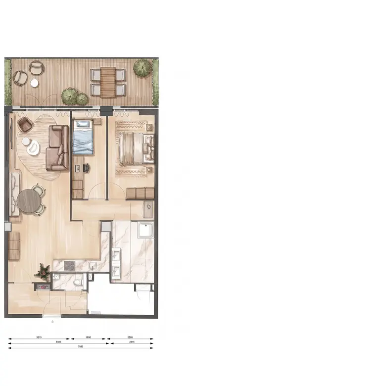 Plattegrond 1 van Bouwnummer 0.05