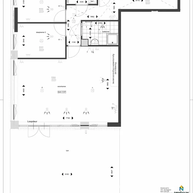 Plattegrond 1 van Bouwnummer 0.07