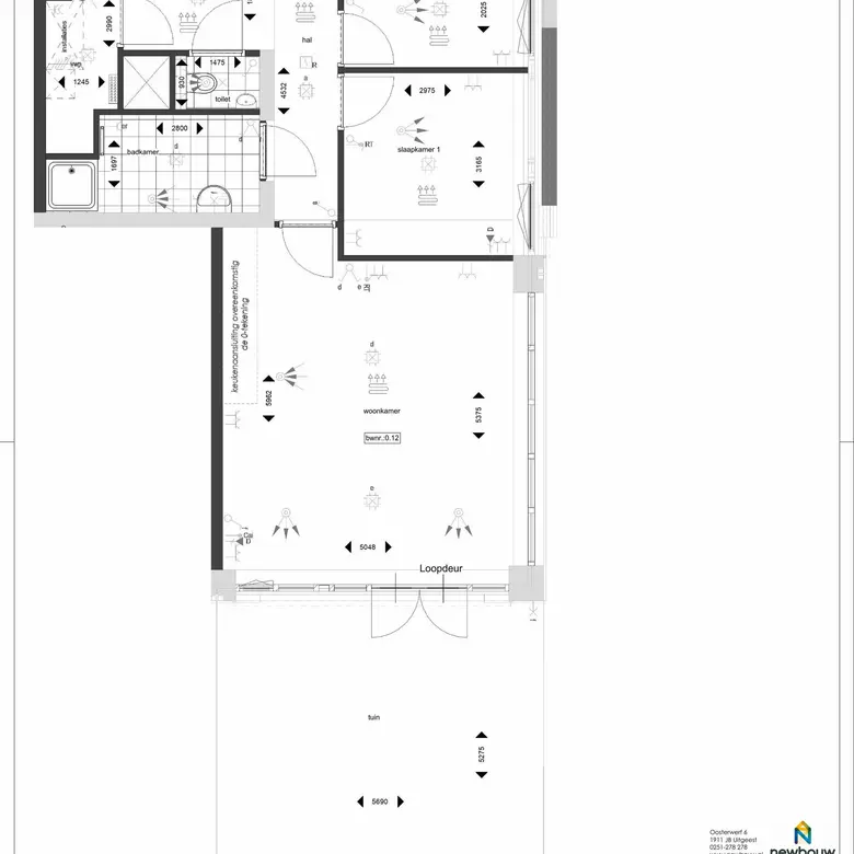 Plattegrond 1 van Bouwnummer 0.12