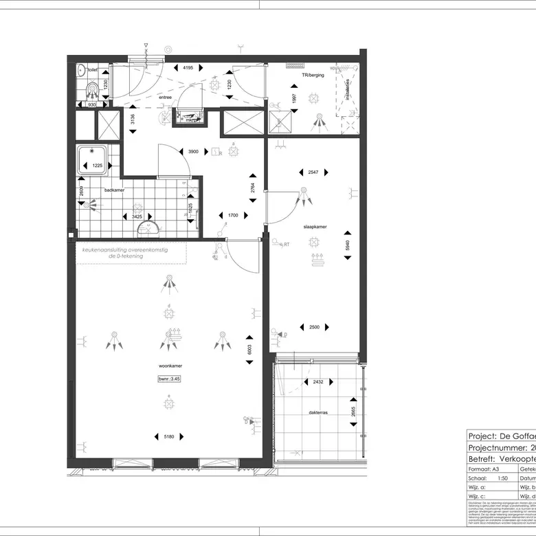 Plattegrond 1 van Bouwnummer 3.45