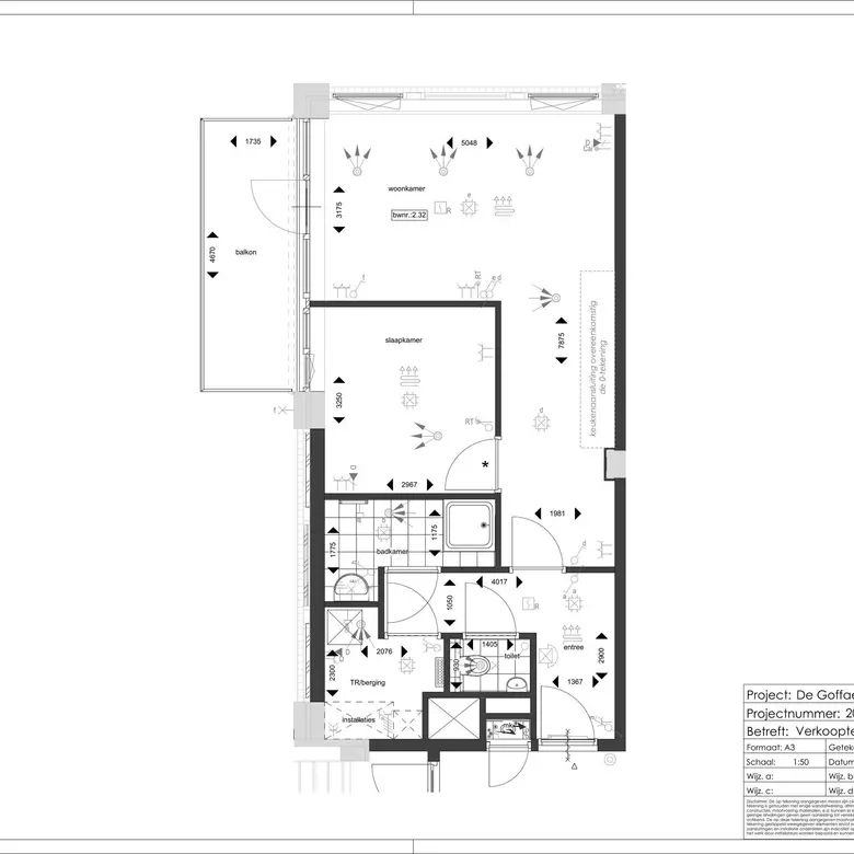 Plattegrond 1 van Bouwnummer 2.32
