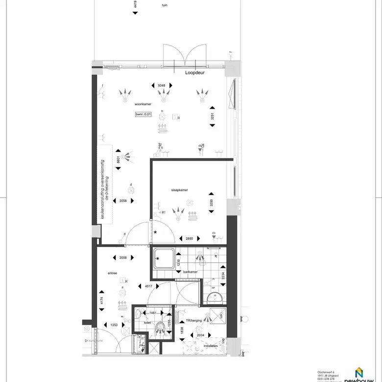 Plattegrond 1 van Bouwnummer 0.01