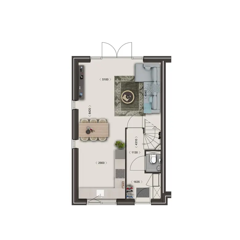 Plattegrond 1 van Bouwnummer 153