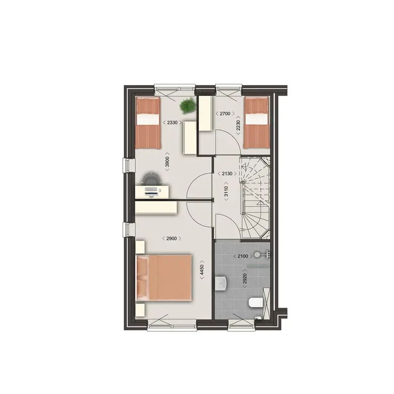 Plattegrond 2 van Bouwnummer 153