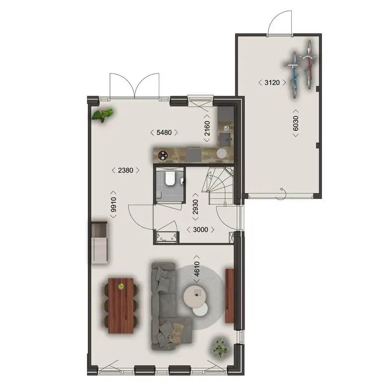 Plattegrond 1 van Bouwnummer 128