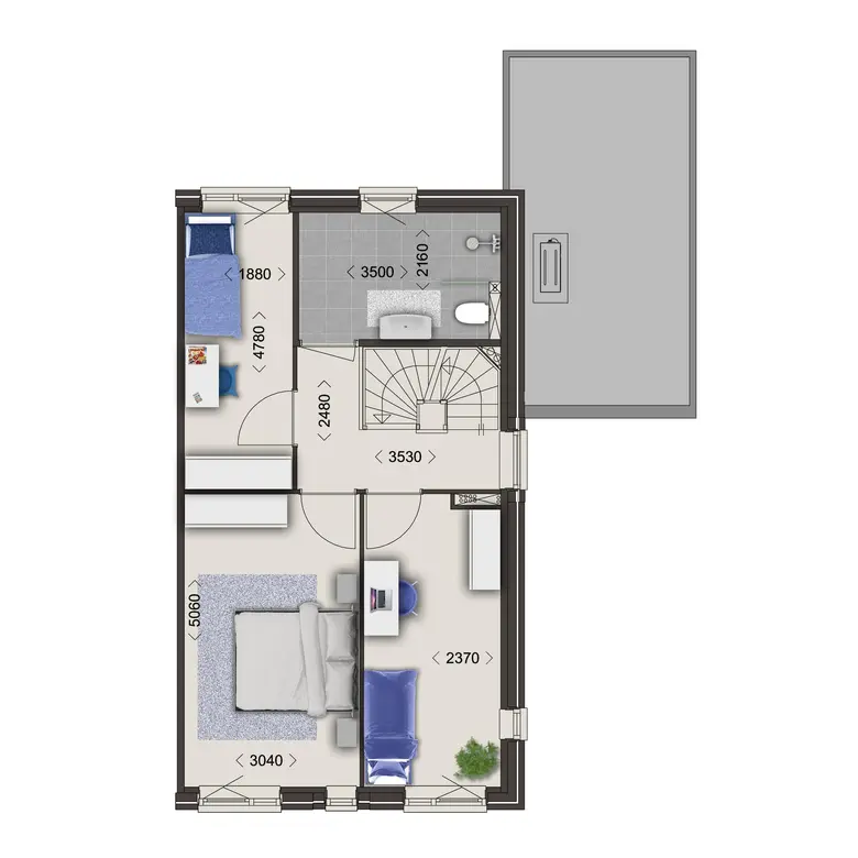 Plattegrond 2 van Bouwnummer 128