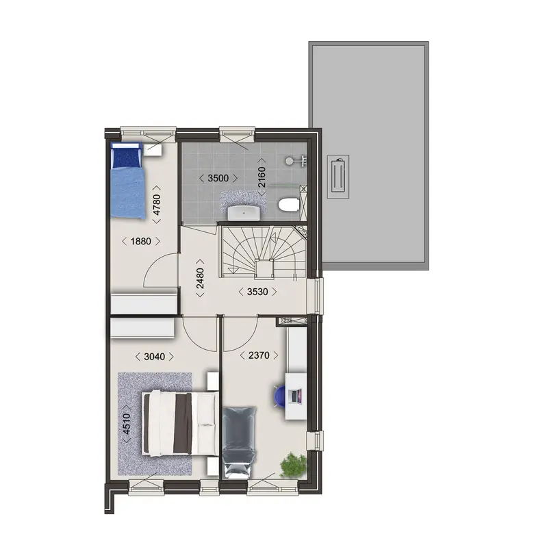 Plattegrond 2 van Bouwnummer 126