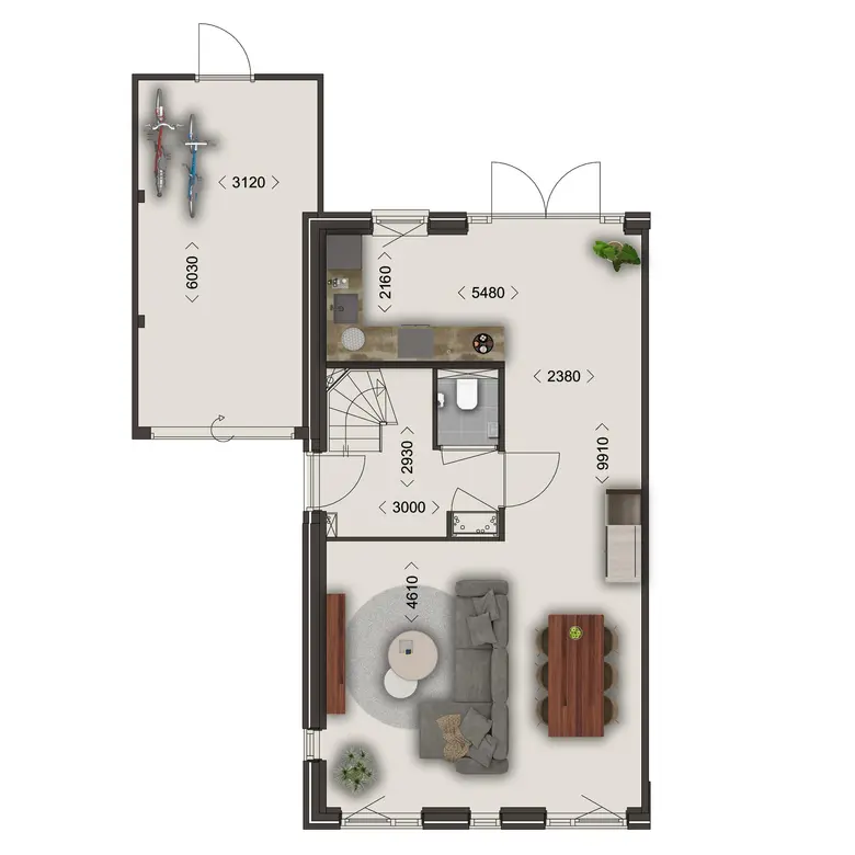 Plattegrond 1 van Bouwnummer 132