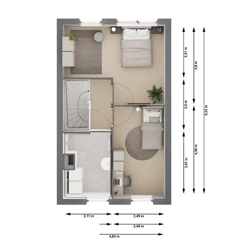 Plattegrond 1 van Bouwnummer 48
