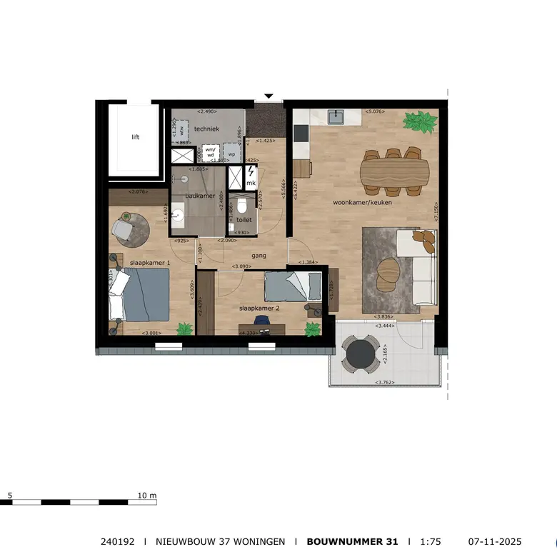 Plattegrond 1 van Bouwnummer 31
