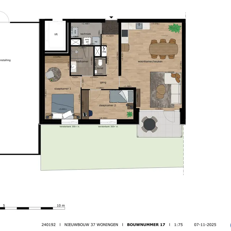 Plattegrond 1 van Bouwnummer 17