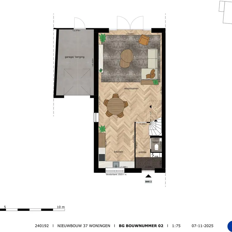 Plattegrond 1 van Bouwnummer 2