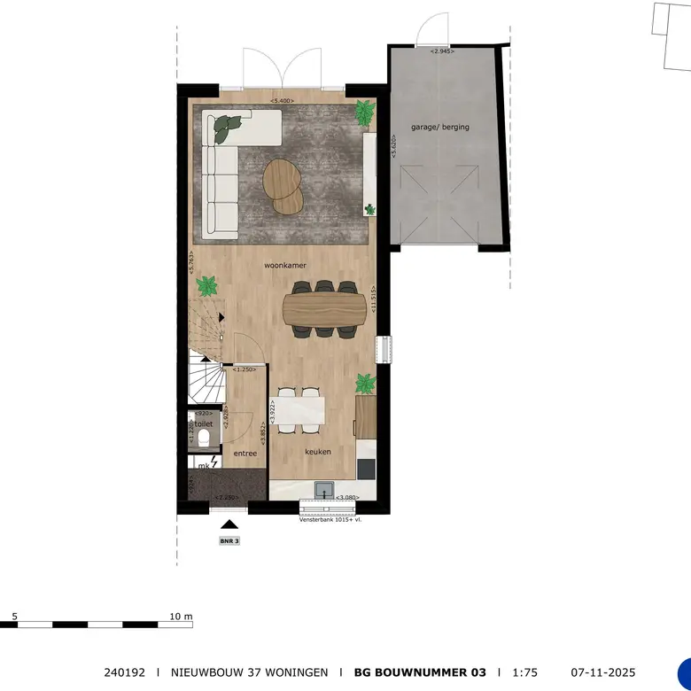 Plattegrond 1 van Bouwnummer 3