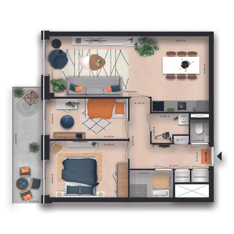 Plattegrond 1 van Stationsmeester 147
