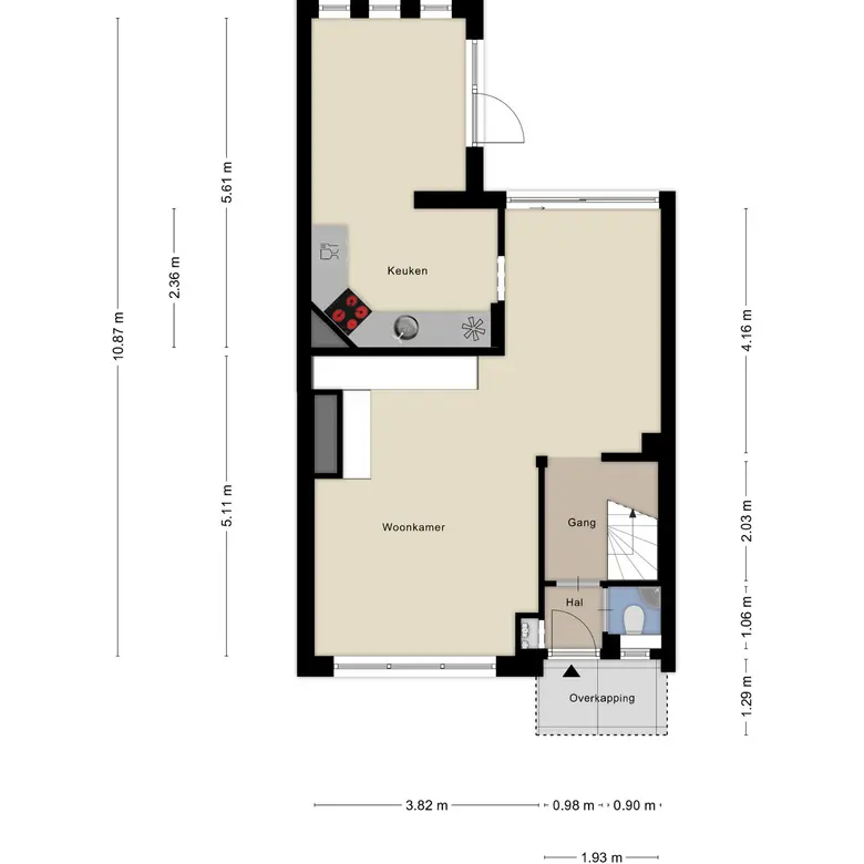Plattegrond 2 van Planetenlaan 23