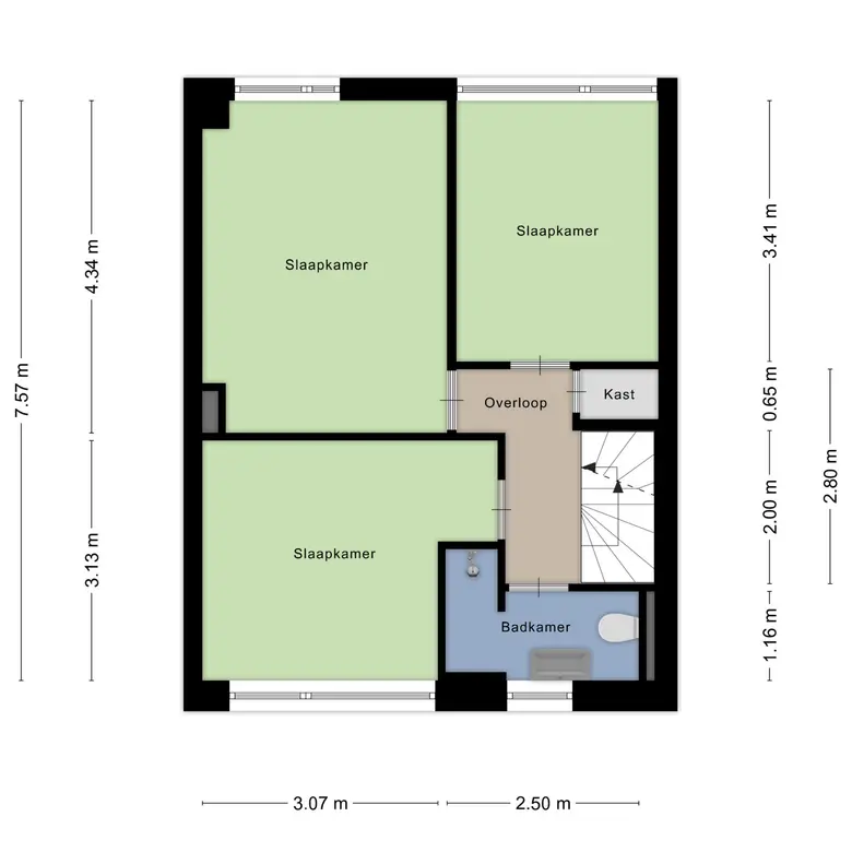 Plattegrond 4 van Planetenlaan 23
