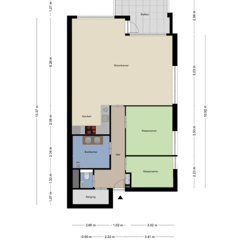 Plattegrond 1 van Brandpunt 96