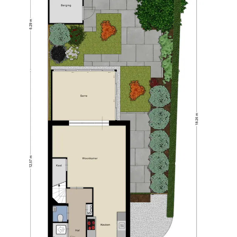 Plattegrond 1 van Spoorstraat 153