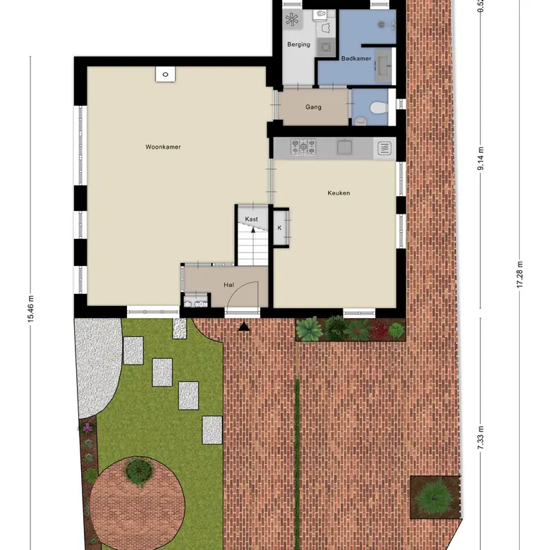 Plattegrond 1 van Nieuwe Streek 10a