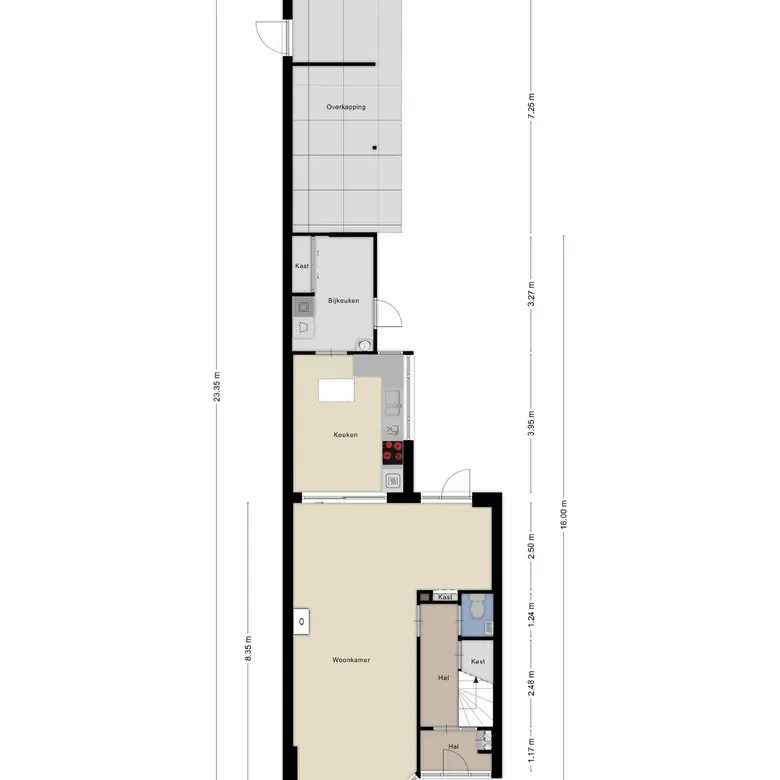 Plattegrond 1 van Woudrustlaan 4