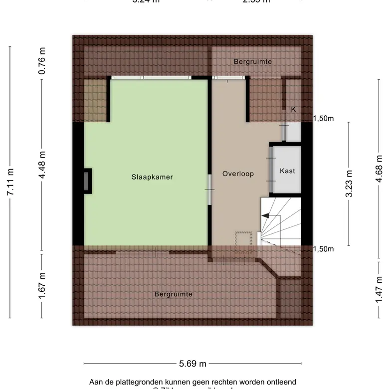 Plattegrond 4 van Woudrustlaan 4