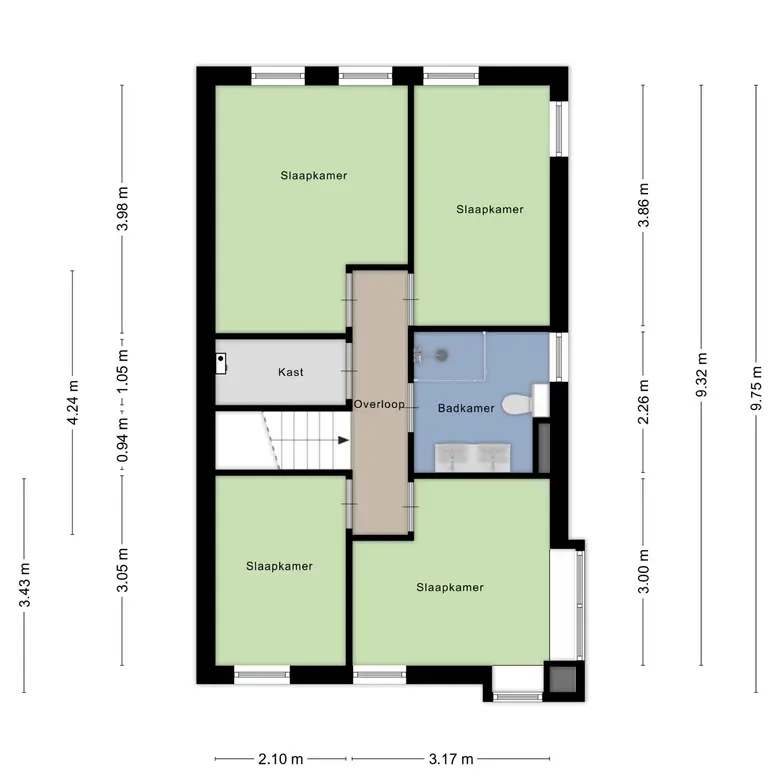 Plattegrond 3 van Jantina Cristina Langerhorsttuin 19