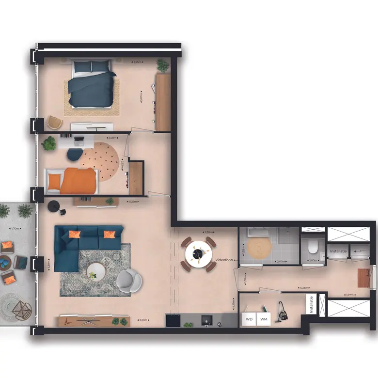 Plattegrond 1 van Stationsmeester 85