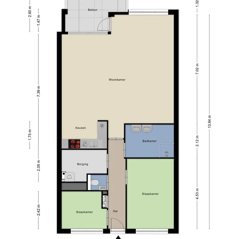 Plattegrond 1 van Brandpunt 106