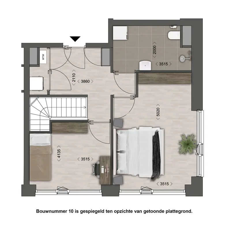 Plattegrond 2 van Baccarastraat 1 103