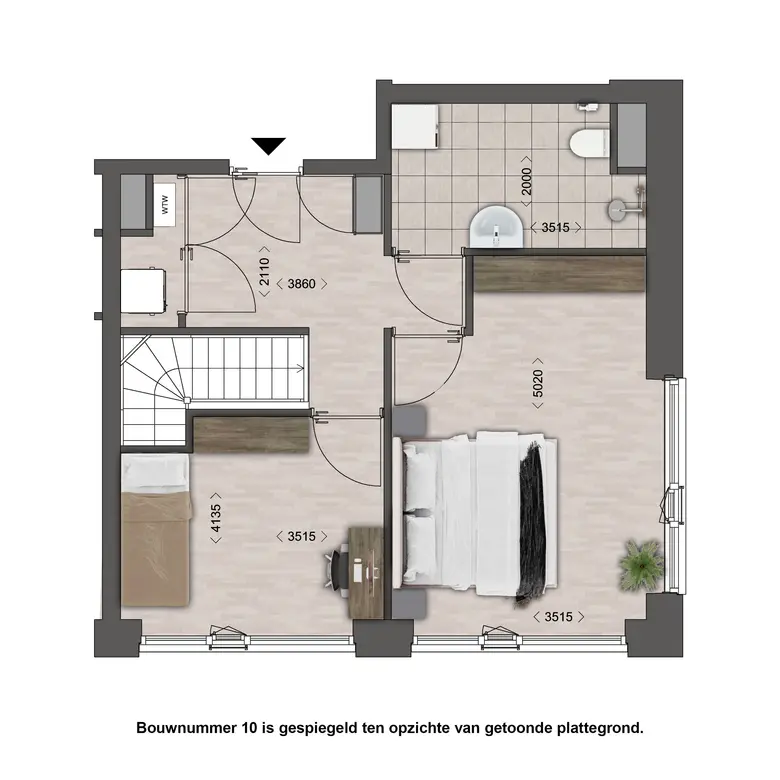 Plattegrond 2 van Baccarastraat 1 103