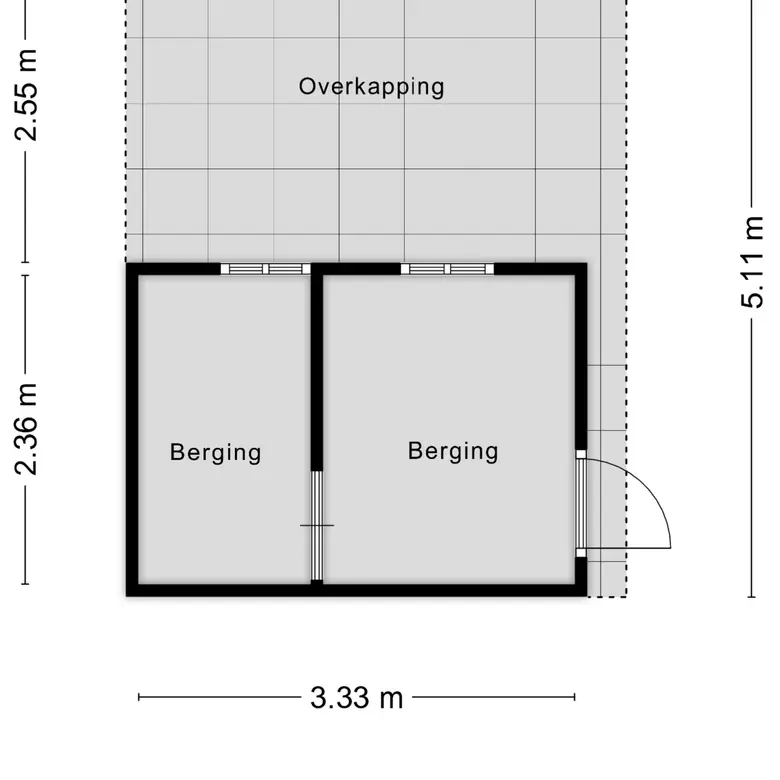 Plattegrond 5 van Korteweide 61