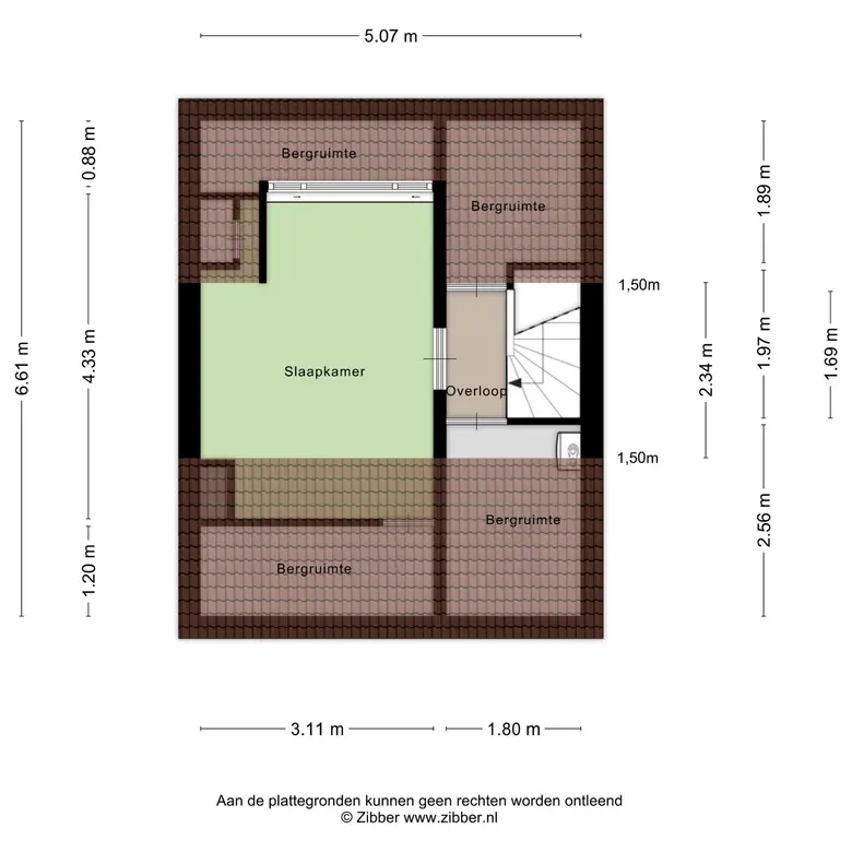 Plattegrond 3 van Korteweide 61