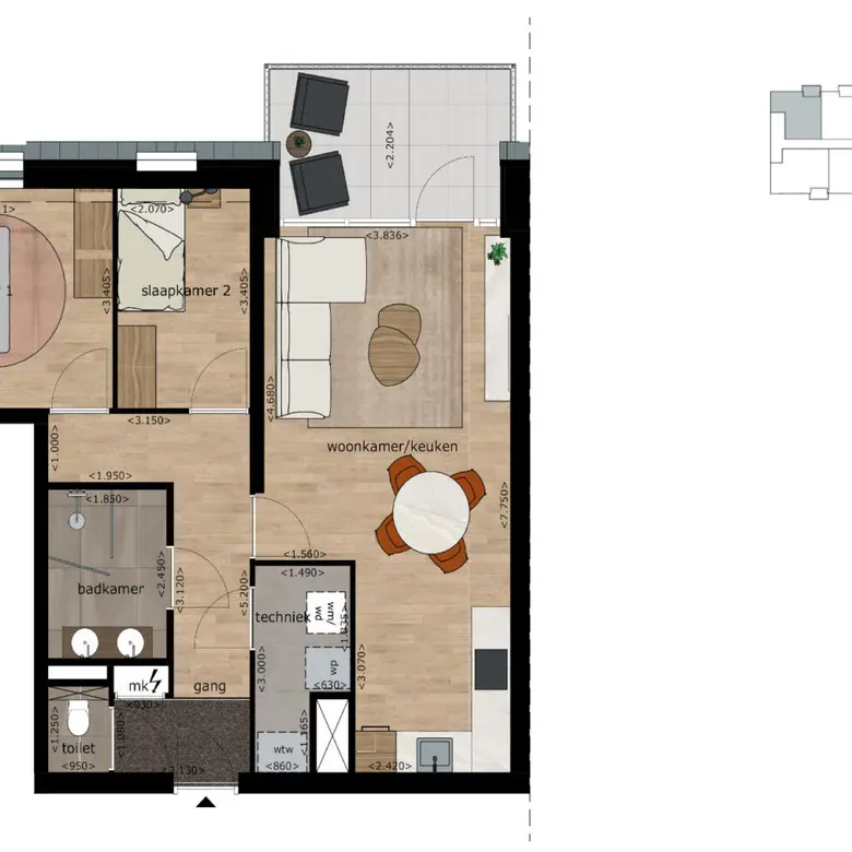 Plattegrond 1 van Lidwinaplantsoen 15