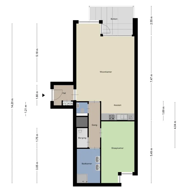 Plattegrond 1 van Brandpunt 73