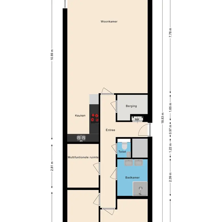 Plattegrond 2 van Brandpunt 104
