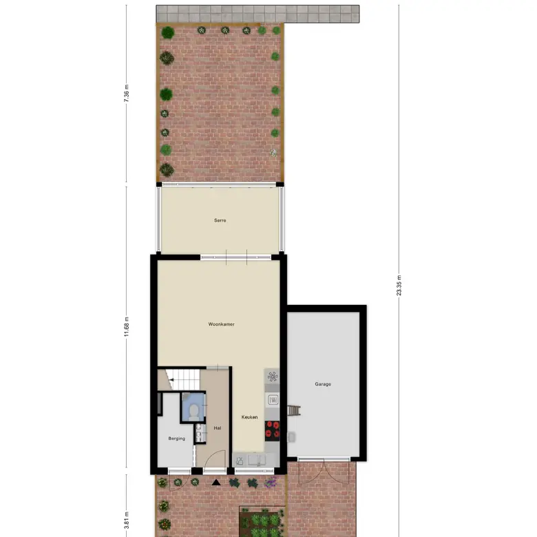 Plattegrond 1 van Klaversloot 54