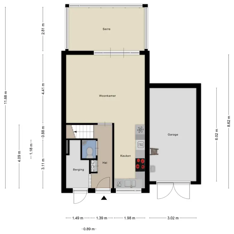 Plattegrond 2 van Klaversloot 54