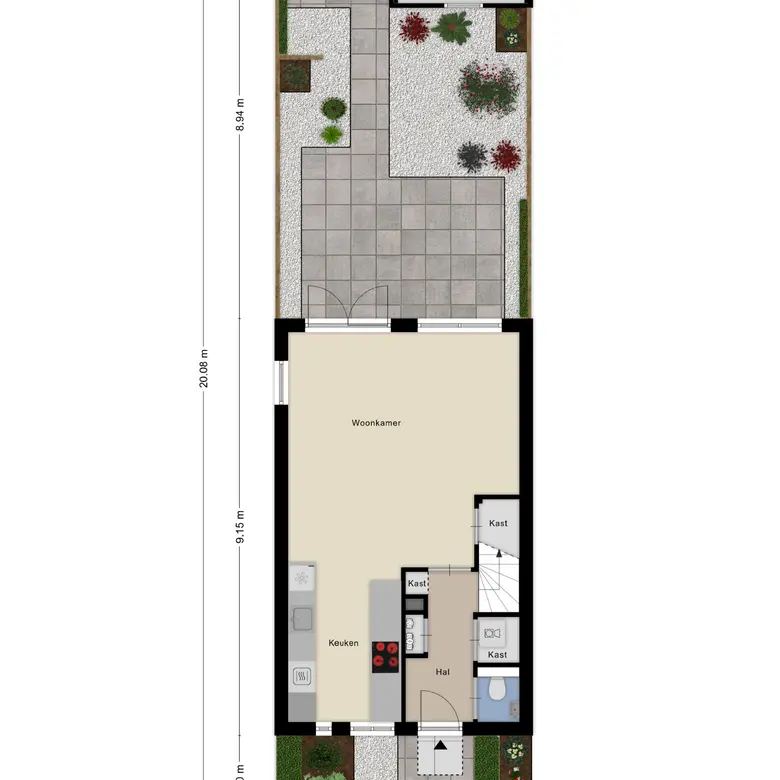 Plattegrond 3 van Vangstok 6